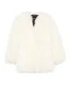 Numero 00 Robyn Mongolian-fur Coat In White