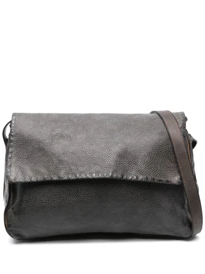 Numero 10 Edmonton Leather Shoulder Bag In Black