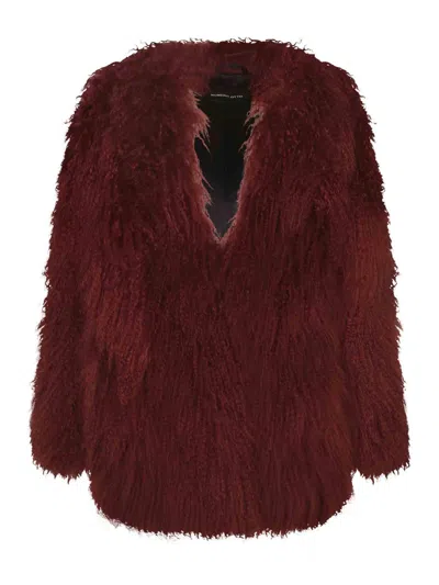 Numero Otto Coat In Burgundy