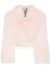 Numero Otto `mongolia` Short Coat In Pink