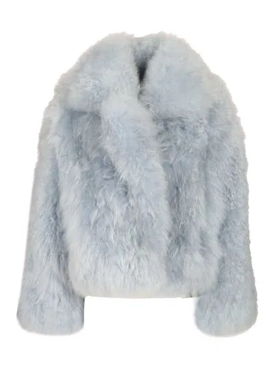 Numero Otto Short Jacket Coats Light Blue
