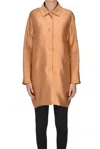 Numero Primo Taffetà Coat In Bronze