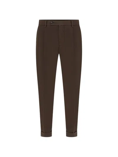 Numero00 Pleated Turn-up Trousers In Multi
