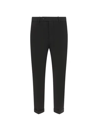 Numero00 Turn-up Cuff Trousers In Black