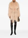 Numerootto Aghata Belted Coat In Neutral