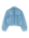 Numerootto Charlie Fur Jacket In Blue