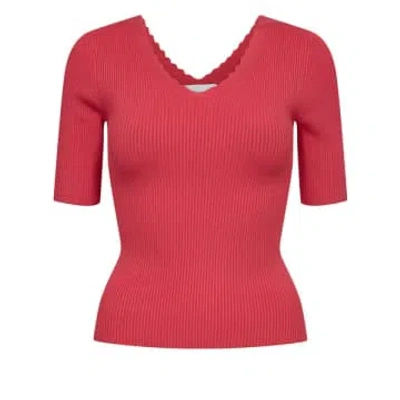 Numph | Ayelet Ss Pullover In Red