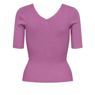 Numph | Ayelet Ss Pullover In Purple
