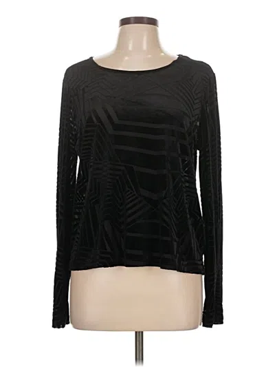 Pre-owned Numph Long Sleeve Top Black Boatneck Tops