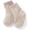Nuna Kids'  Cotton Blend Crew Socks In Neutral