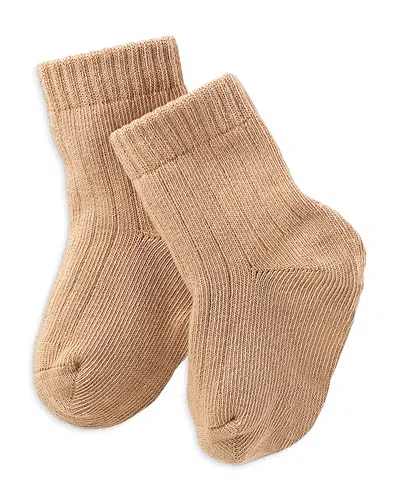 Nuna Cotton Blend Socks Nb-6m In Nude