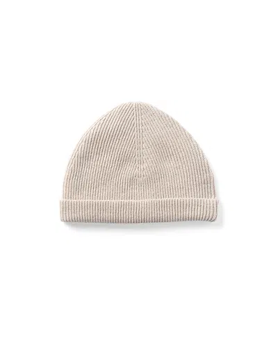 Nuna Cotton Knit Cap Nb-9m In Neutral