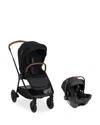 Nuna Pipa Urbn Car Seat + Triv Next Stroller Travel System In Caviar