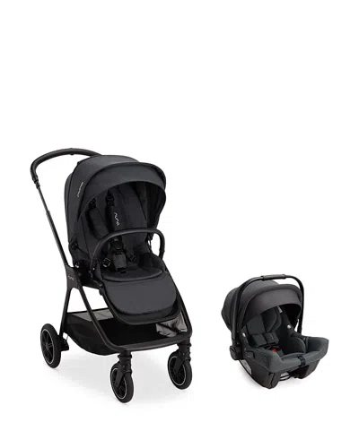 Nuna Pipa Urbn Car Seat + Triv Next Stroller Travel System In Ocean
