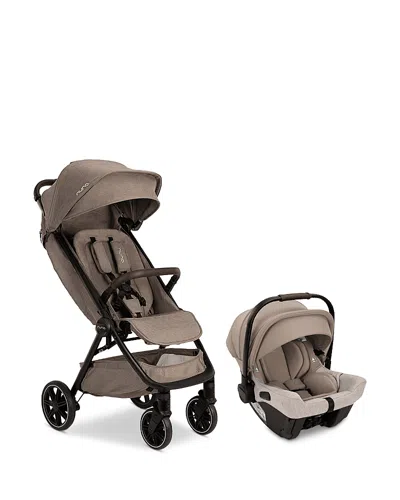 Nuna Trvl Lx Stroller & Pipa Urbn Infant Car Seat Travel System In Brown