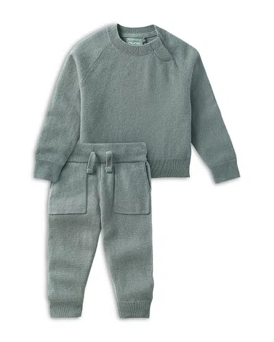 Nuna Unisex Cashmere Top & Pants Set - Baby, Little Kid In Blue