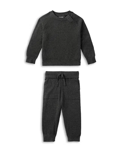 Nuna Unisex Cotton Top & Pants Set - Baby, Little Kid In Black