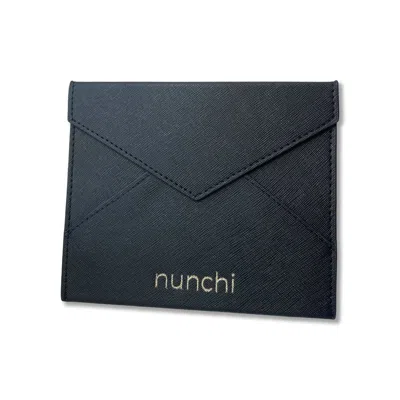 Nunchi Vegan Leather Pouch In Black