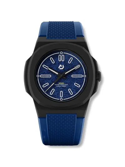 Nuncier Dawn Carbon Tech 40.5mm Watch In Blue