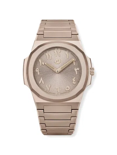 Nuncier Guilloche Gold 38mm Watch In Neutral