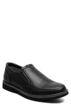 Nunn Bush Ashton Moc Toe Slip-on Loafer In Black Tumble