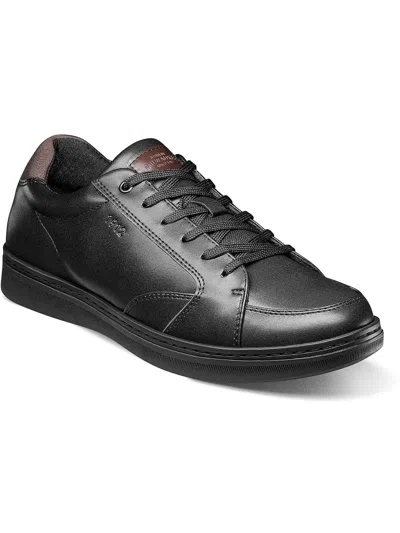 Nunn Bush Aspire Mens Faux Leather Lifestyle Oxfords In Black