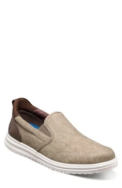 Nunn Bush Brew City Canvas Sl Mens Moc Closed Toe Slip-on Shoe In Multi