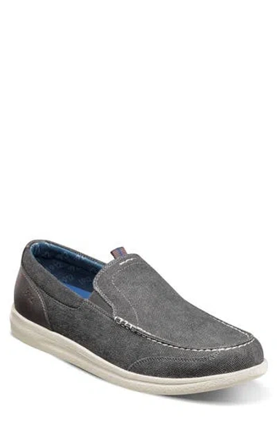 Nunn Bush Brewski Organic Cotton Slip-on Sneaker- Wide Width Available In Gunmetal