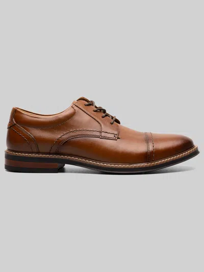 Nunn Bush Calderone Cap Toe Oxfords Cognac - Size: 8 D-width In Brown