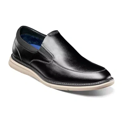 Nunn Bush Chase Moc Mens Moc Closed Toe Slip-on Shoe In Black