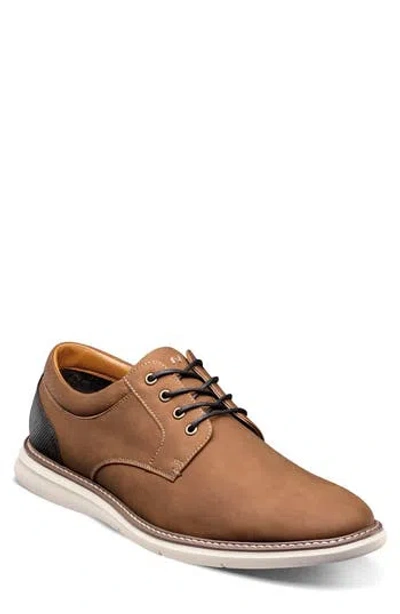 Nunn Bush Chase Plain Toe Derby In Cognac Multi
