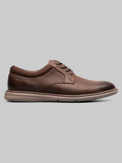 Nunn Bush Chase Plain Toe Oxfords In Brown