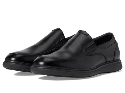Nunn Bush Chase Slip Resistant Work Slip-on For Restaurant Food Service Hospitality In Black