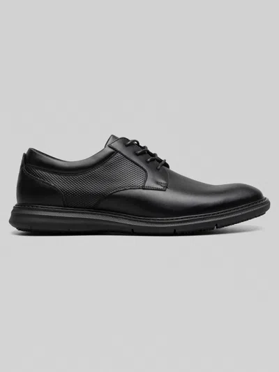 Nunn Bush Chase Work Plain Toe Oxfords In Black