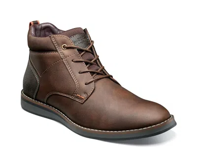 Nunn Bush Circuit Plain Toe Chukka Boot In Brown