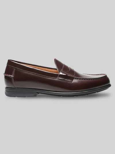 Nunn Bush Drexel Moc Toe Penny Loafers Burgundy - Size: 9 D-width