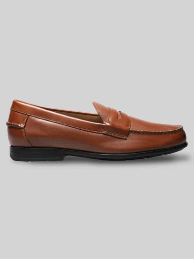 Nunn Bush Drexel Moc Toe Penny Loafers Cognac - Size: 13 D-width In Brown