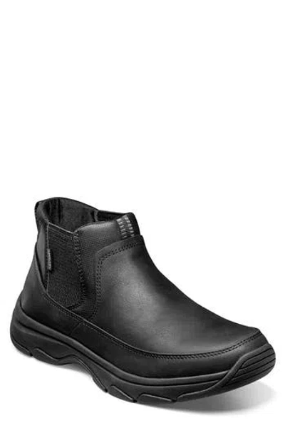 Nunn Bush Excavate Water Resistant Moc Toe Boot In Black