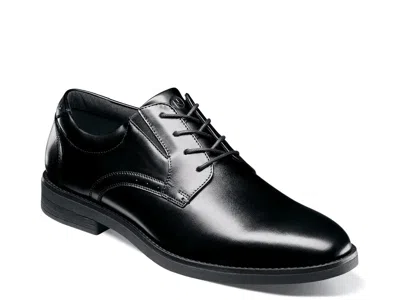 Nunn Bush Fitz Flex Leather Plain Toe Oxford In Black