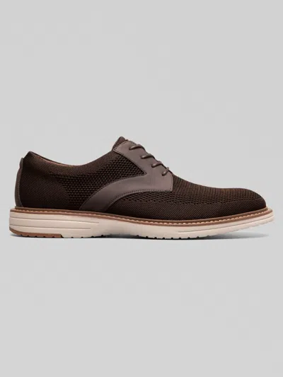 Nunn Bush Griff Knit Plain Toe Oxfords In Brown