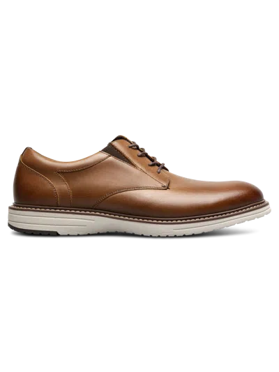 Nunn Bush Griff Leather Plain Toe Oxfords Cognac - Size: 13 D-width In Brown