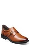 Nunn Bush Hero Plain Toe Monk Shoe In Brown