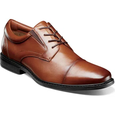 Nunn Bush Jarvis Cap Toe Oxford In Cognac