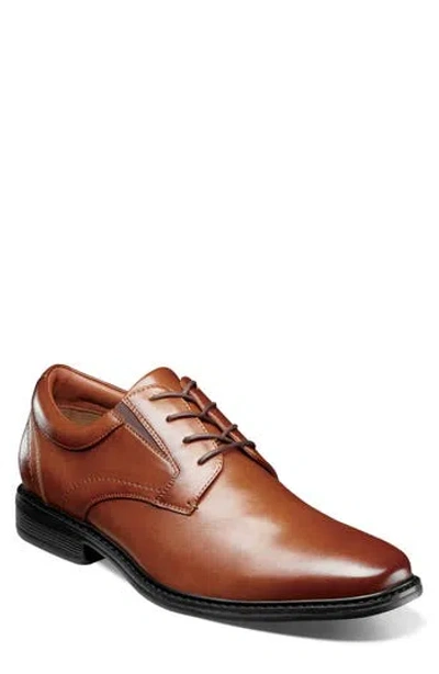 Nunn Bush Jarvis Plain Toe Oxford In Cognac