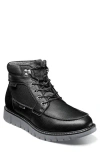 Nunn Bush Karnak Water Resistant Moc Toe Boot In Black Tumbled