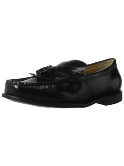 Nunn Bush Keaton Mens Leather Comfort Insole Tassel Loafers In Black