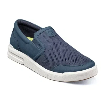Nunn Bush Kore City Rally Slip Mens Moc Closed Toe Slip-on Shoe In Blue