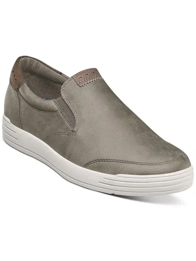 Nunn Bush Kore City Walk Slip Mens Moc Closed Toe Slip-on Shoe In Gray