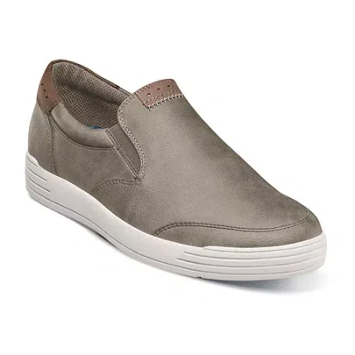 Nunn Bush Kore City Walk Slip Mens Moc Closed Toe Slip-on Shoe In Gray
