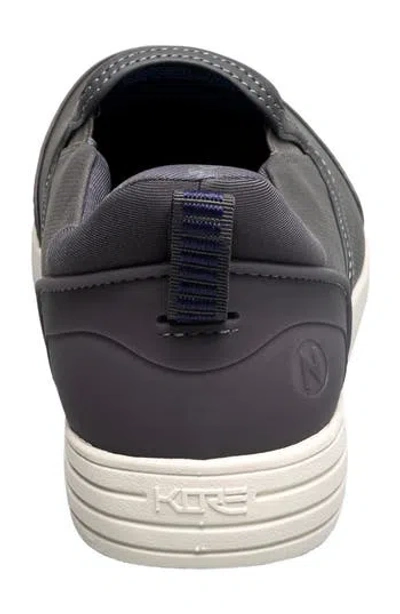 Nunn Bush Kore City Walk Slip-on Sneaker In Charcoal